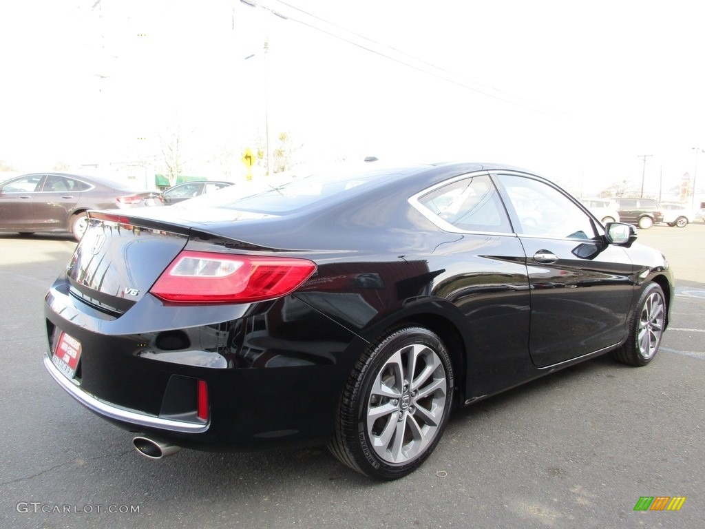 2014 Accord EX-L V6 Coupe - Crystal Black Pearl / Black photo #7