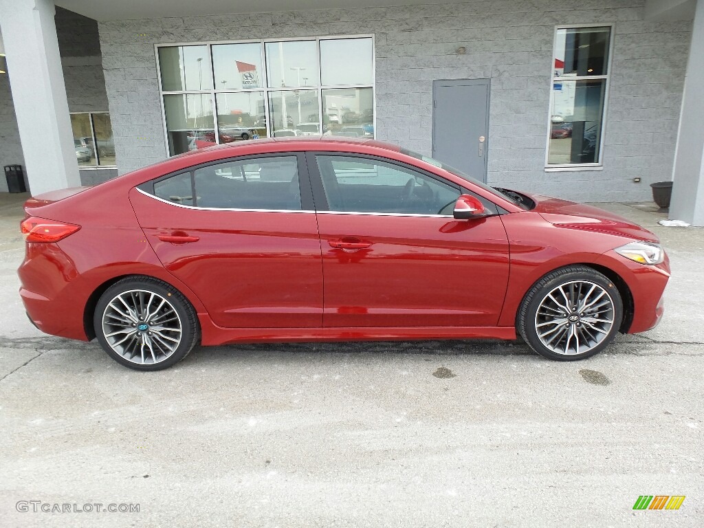 2017 Elantra Sport - Red / Black photo #2