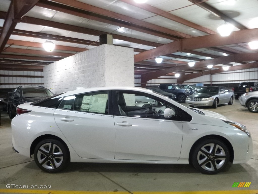 2017 Prius Prius Four Touring - Blizzard White Pearl / Moonstone Gray photo #2