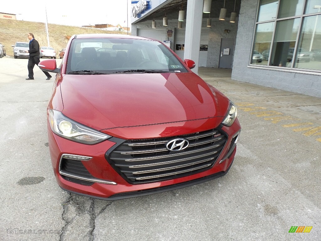 2017 Elantra Sport - Red / Black photo #4