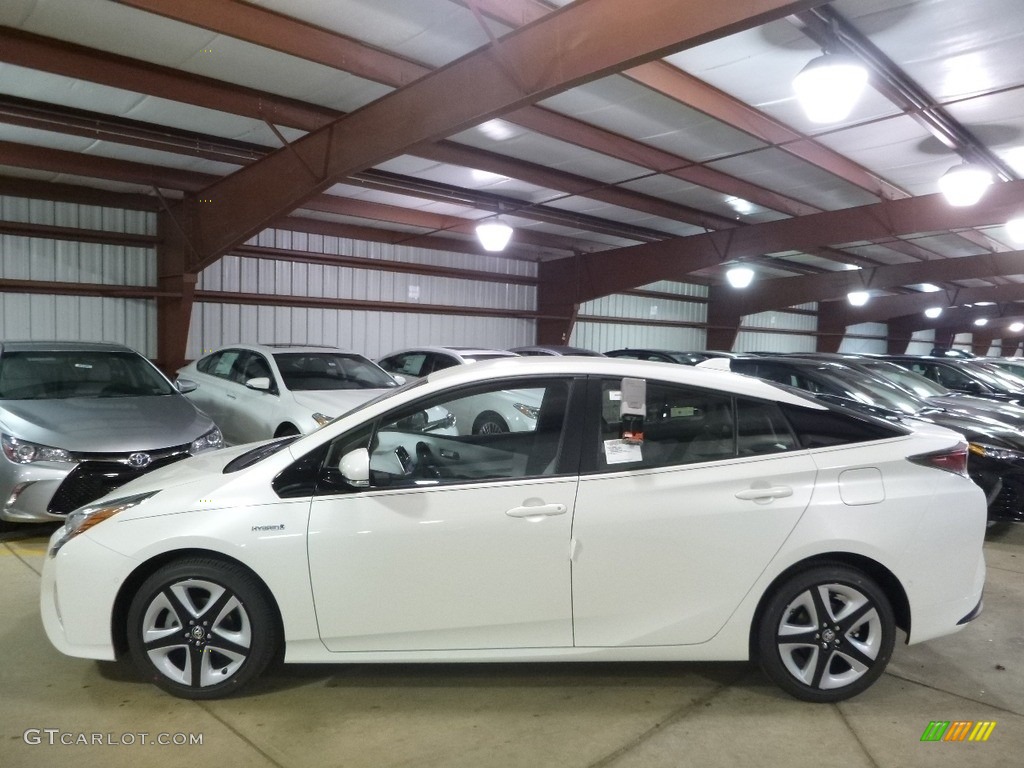 2017 Prius Prius Four Touring - Blizzard White Pearl / Moonstone Gray photo #3