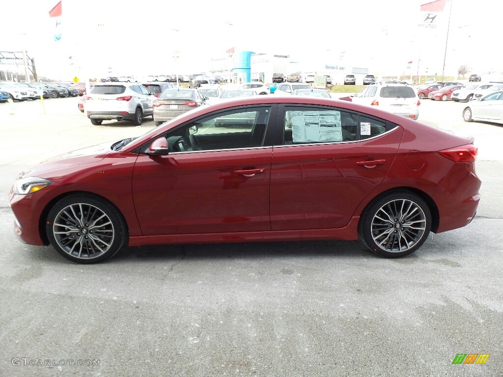 2017 Elantra Sport - Red / Black photo #6