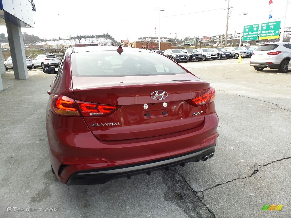 2017 Elantra Sport - Red / Black photo #7