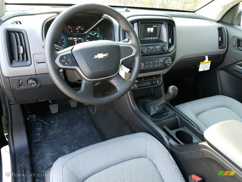 Jet Black/­Dark Ash Interior 2017 Chevrolet Colorado WT Extended Cab Photo #119302451