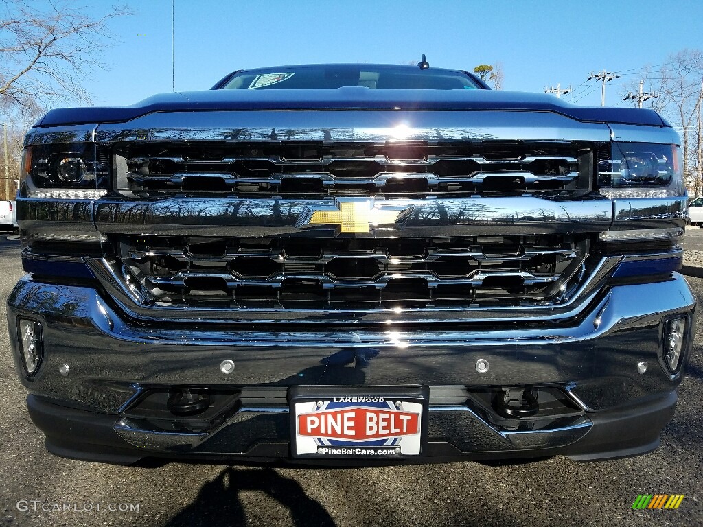 2017 Silverado 1500 LTZ Crew Cab 4x4 - Deep Ocean Blue Metallic / Jet Black photo #2