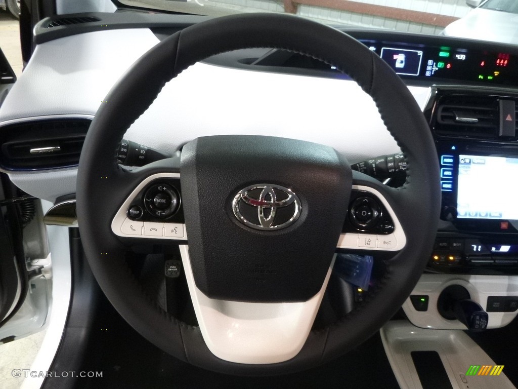 2017 Prius Prius Four Touring - Blizzard White Pearl / Moonstone Gray photo #12