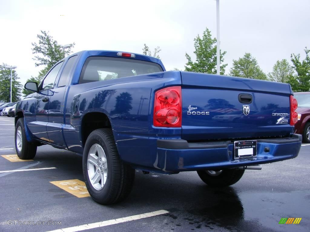2009 Dakota Big Horn Extended Cab - Deep Water Blue Pearl / Dark Slate Gray/Medium Slate Gray photo #2