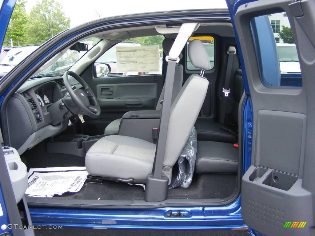 2009 Dakota Big Horn Extended Cab - Deep Water Blue Pearl / Dark Slate Gray/Medium Slate Gray photo #6