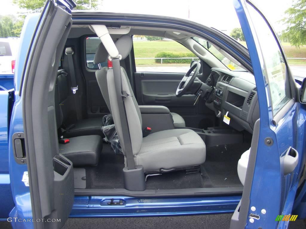 2009 Dakota Big Horn Extended Cab - Deep Water Blue Pearl / Dark Slate Gray/Medium Slate Gray photo #9