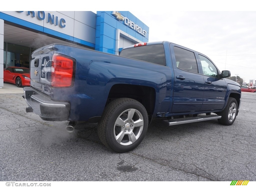 2017 Silverado 1500 LT Crew Cab - Deep Ocean Blue Metallic / Jet Black photo #7