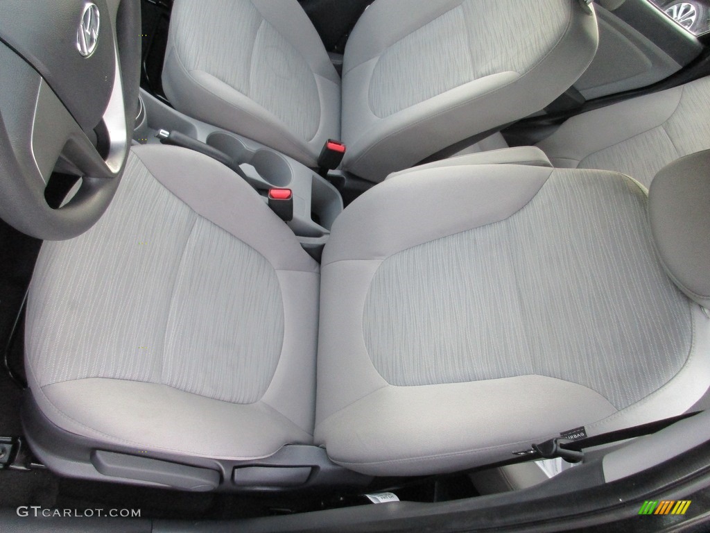 2016 Accent SE Sedan - Ultra Black / Gray photo #19