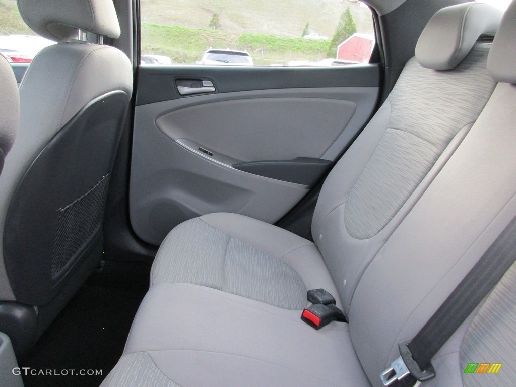 2016 Accent SE Sedan - Ultra Black / Gray photo #21