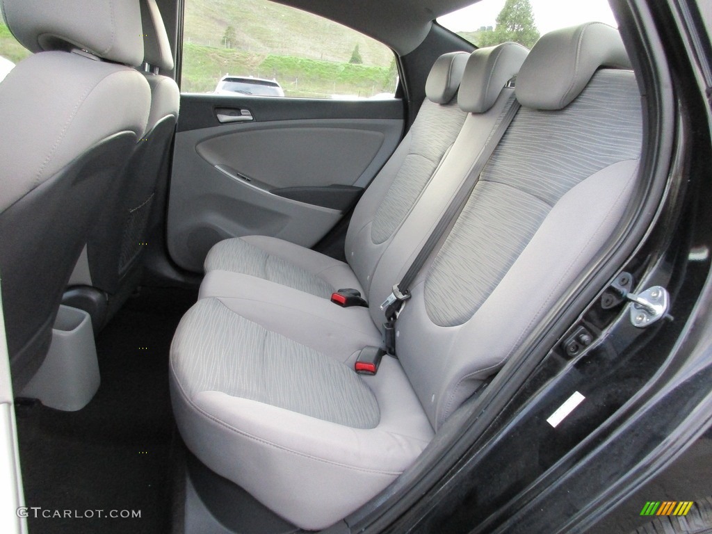 2016 Accent SE Sedan - Ultra Black / Gray photo #22