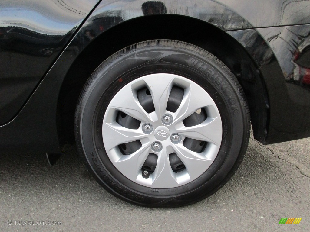 2016 Accent SE Sedan - Ultra Black / Gray photo #25