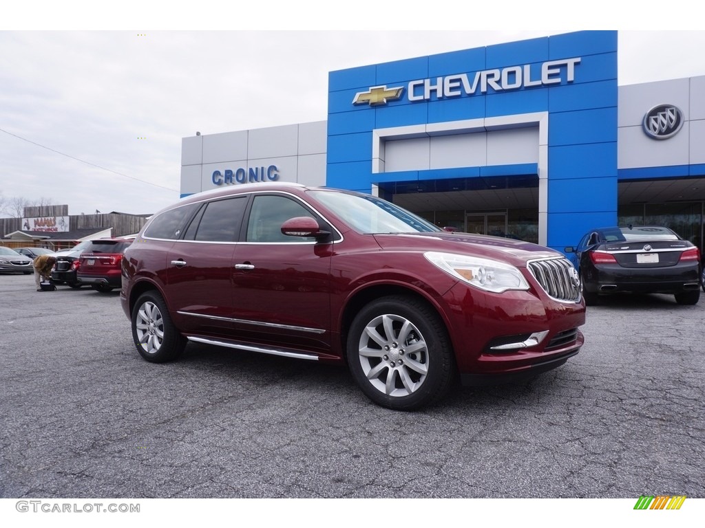 2017 Enclave Premium - Crimson Red Tintcoat / Ebony/Ebony photo #1