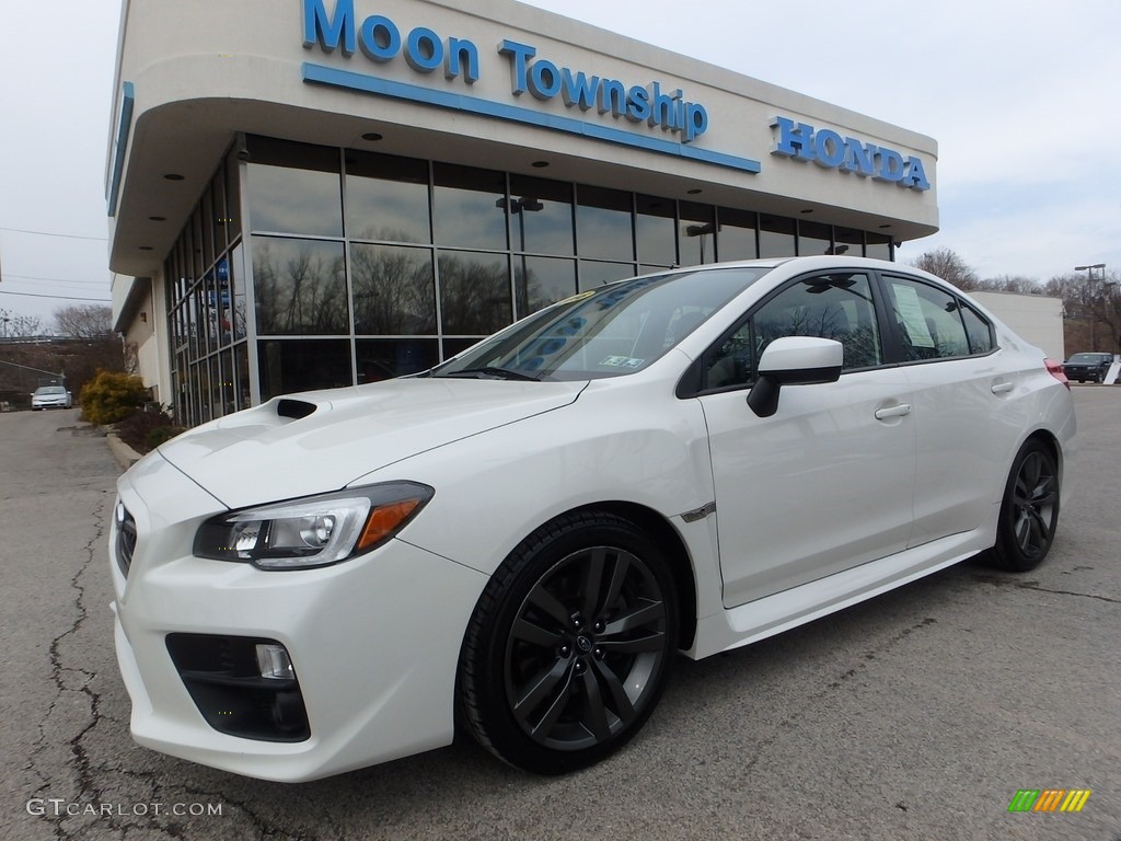 2016 WRX Limited - Crystal White Pearl / Carbon Black photo #1