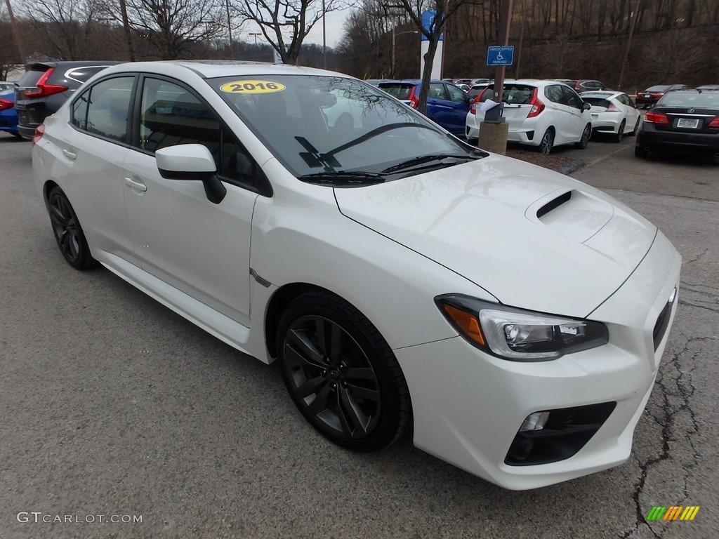 2016 WRX Limited - Crystal White Pearl / Carbon Black photo #7