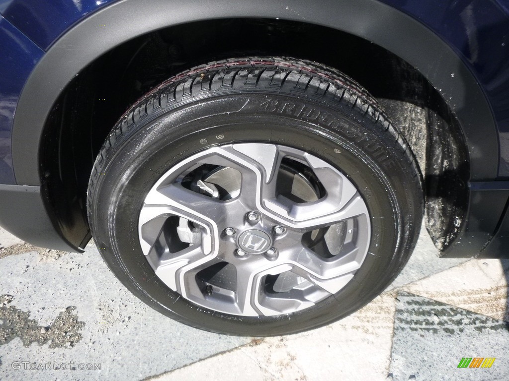 2017 CR-V EX-L AWD - Obsidian Blue Pearl / Gray photo #5