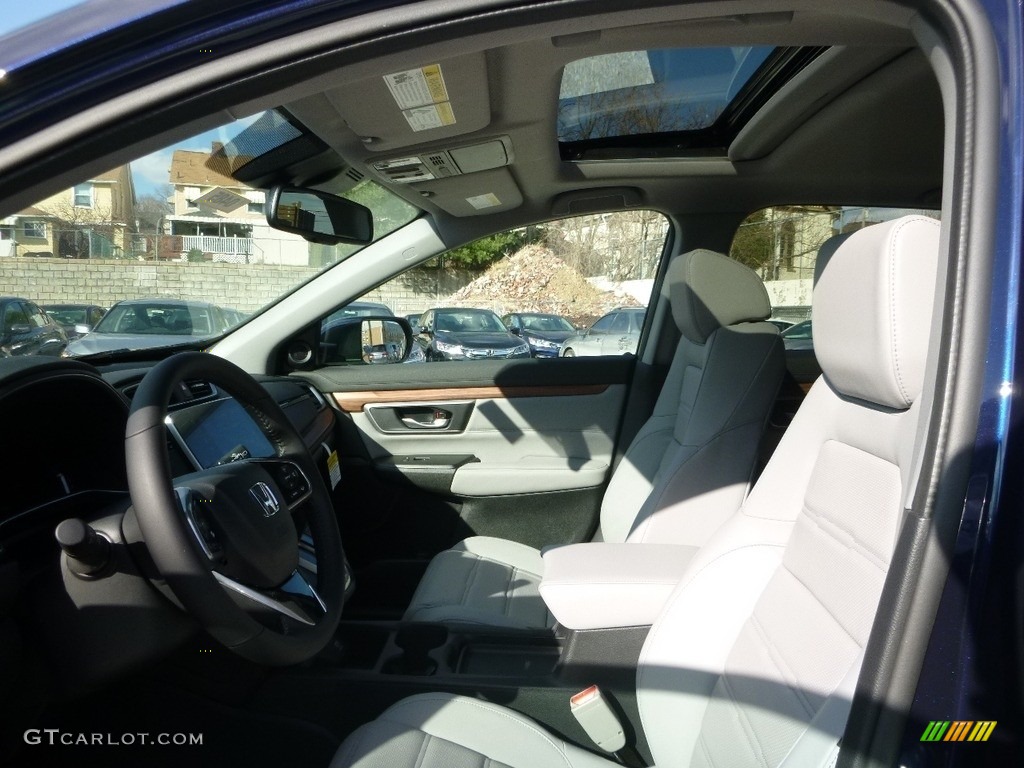 2017 CR-V EX-L AWD - Obsidian Blue Pearl / Gray photo #7
