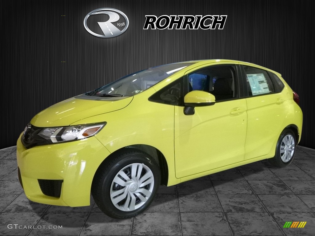 2017 Mystic Yellow Pearl Honda Fit LX 119280984 Photo 4 GTCarLot