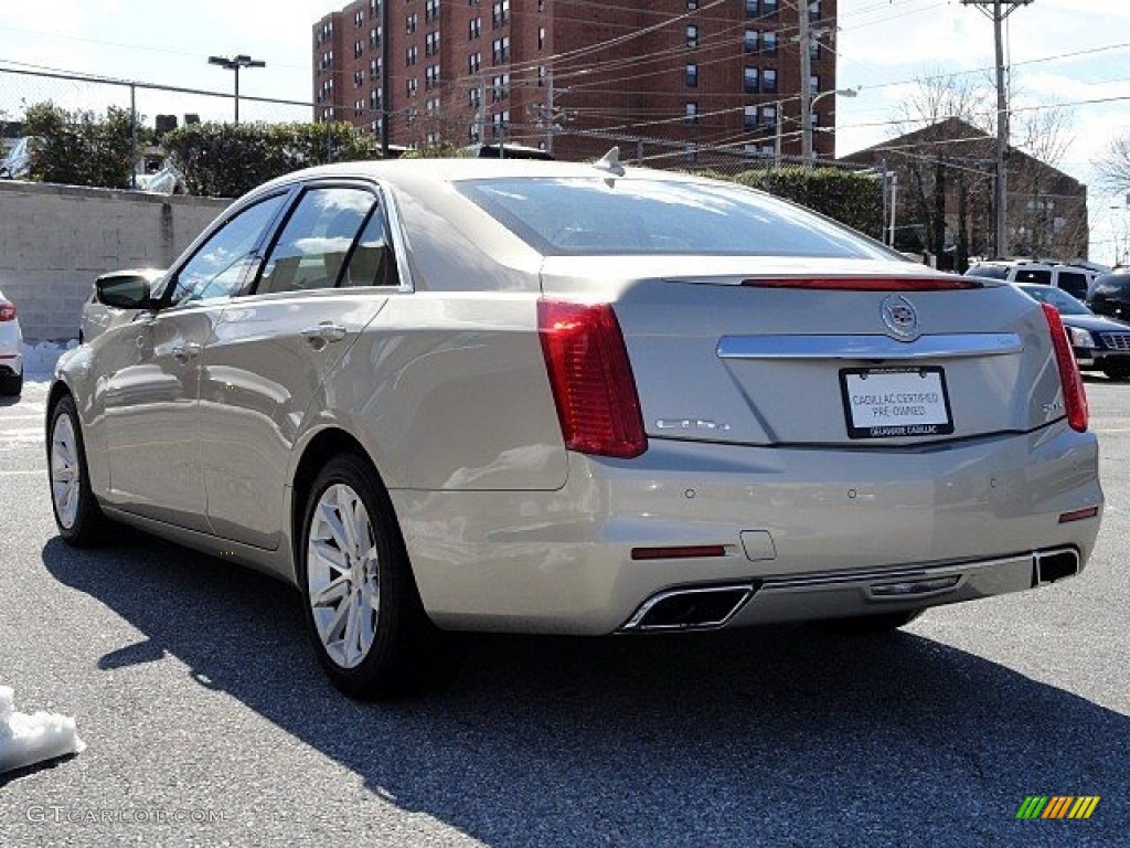 2014 CTS Luxury Sedan AWD - Silver Coast Metallic / Light Cashmere/Medium Cashmere photo #4