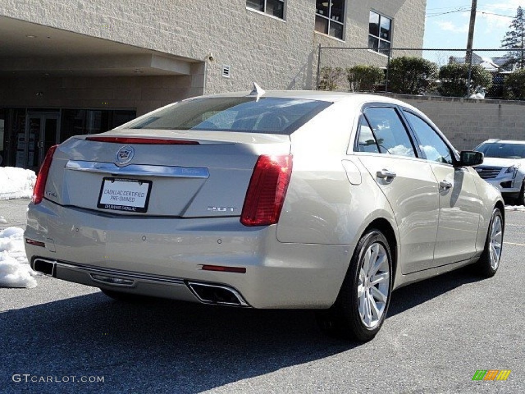 2014 CTS Luxury Sedan AWD - Silver Coast Metallic / Light Cashmere/Medium Cashmere photo #6