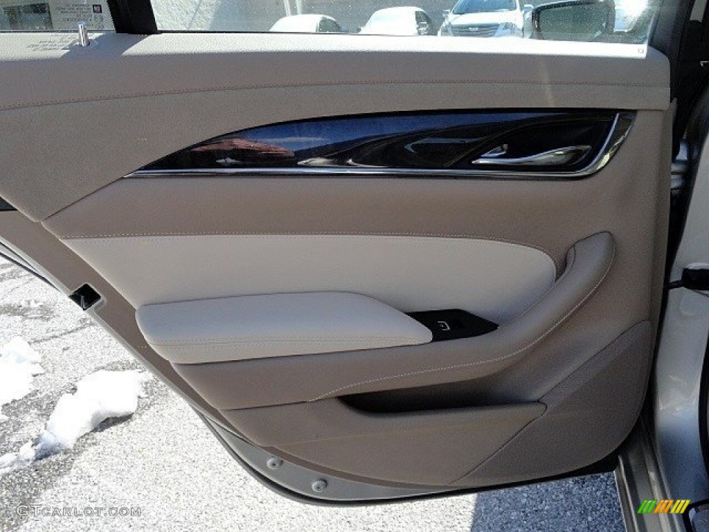 2014 CTS Luxury Sedan AWD - Silver Coast Metallic / Light Cashmere/Medium Cashmere photo #13