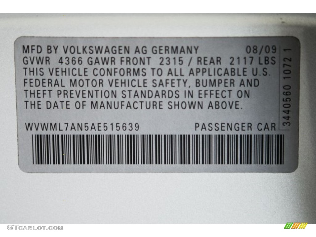 2010 CC Sport - Reflex Silver Metallic / Black photo #22
