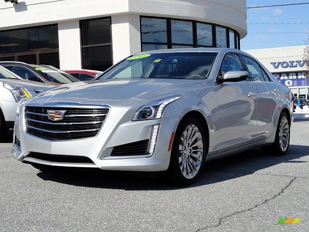 2015 CTS 2.0T Luxury AWD Sedan - Radiant Silver Metallic / Jet Black/Jet Black photo #3