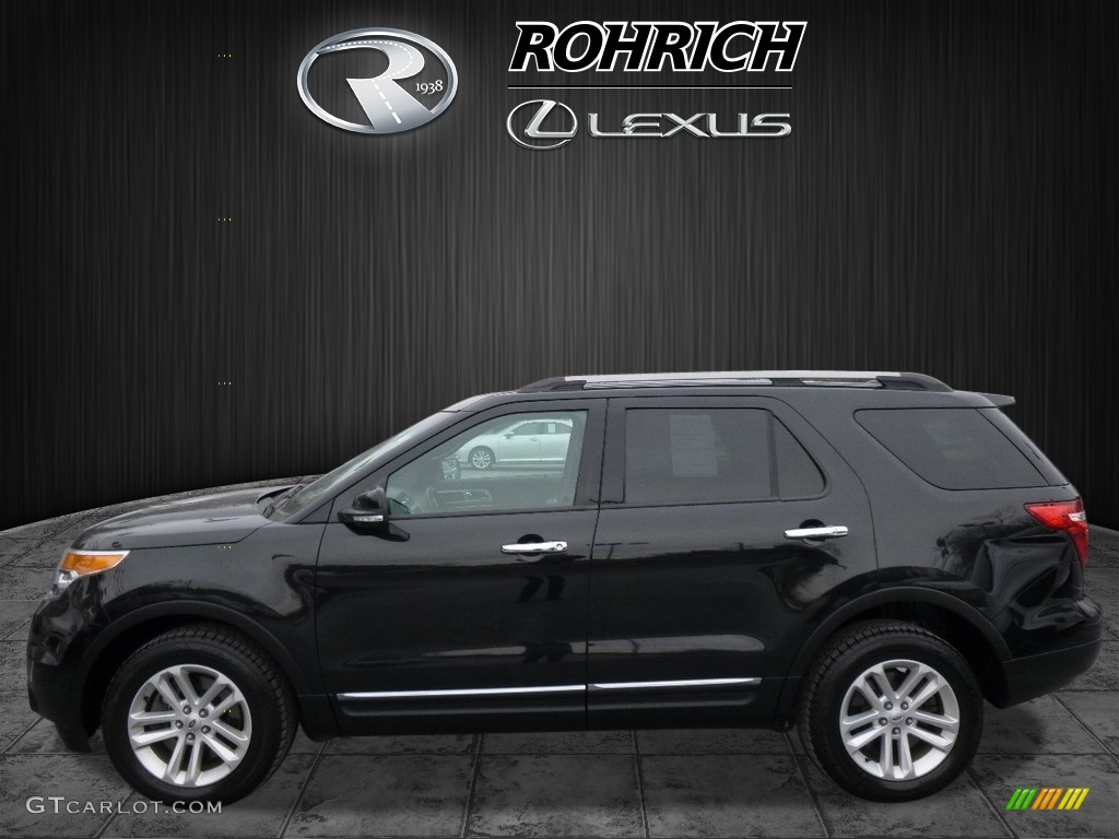 2014 Explorer XLT 4WD - Tuxedo Black / Charcoal Black photo #4