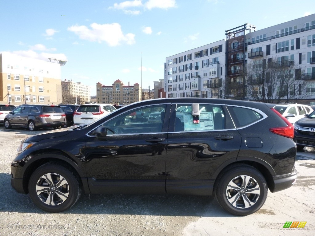 2017 CR-V LX AWD - Crystal Black Pearl / Black photo #3
