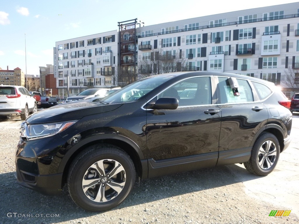 2017 CR-V LX AWD - Crystal Black Pearl / Black photo #4