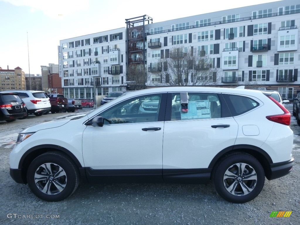 2017 CR-V LX AWD - White Diamond Pearl / Ivory photo #3