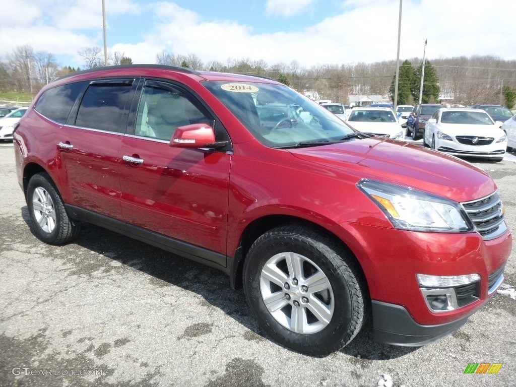 Crystal Red Tintcoat 2014 Chevrolet Traverse LT AWD Exterior Photo #119314193
