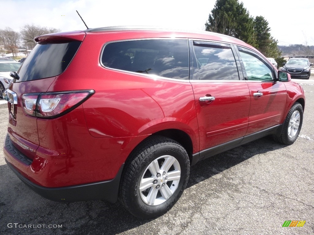 2014 Traverse LT AWD - Crystal Red Tintcoat / Dark Titanium/Light Titanium photo #9