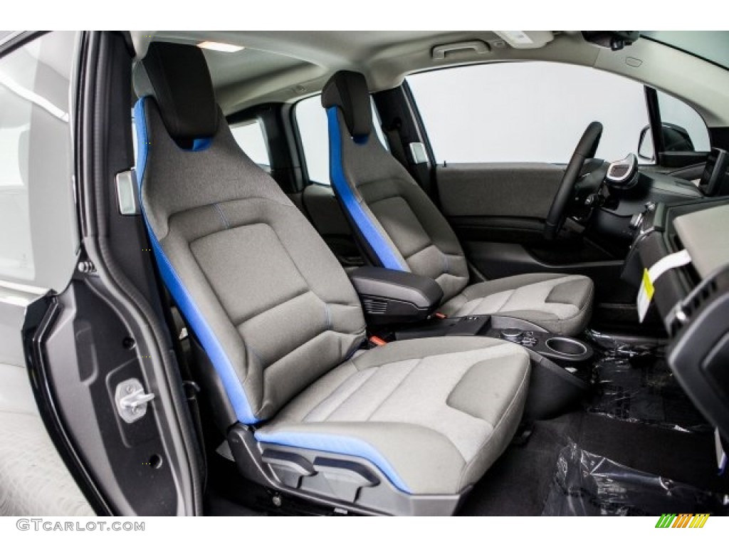 Deka Dark Cloth w/Blue Highlights Interior 2017 BMW i3 Standard i3 Model Photo #119314427