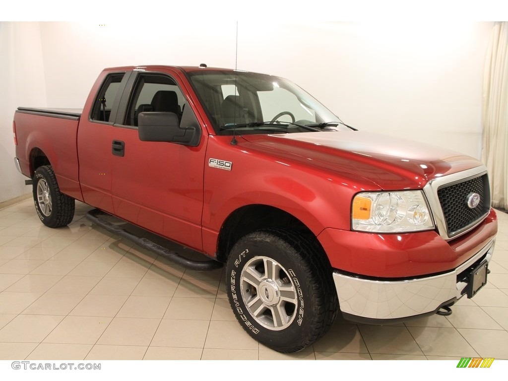 2008 F150 XLT SuperCab 4x4 - Redfire Metallic / Medium/Dark Flint photo #1