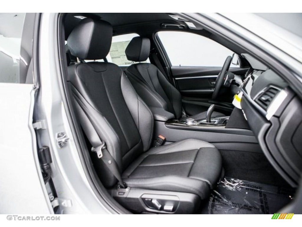 Black Interior 2017 BMW 3 Series 330e iPerfomance Sedan Photo #119314580