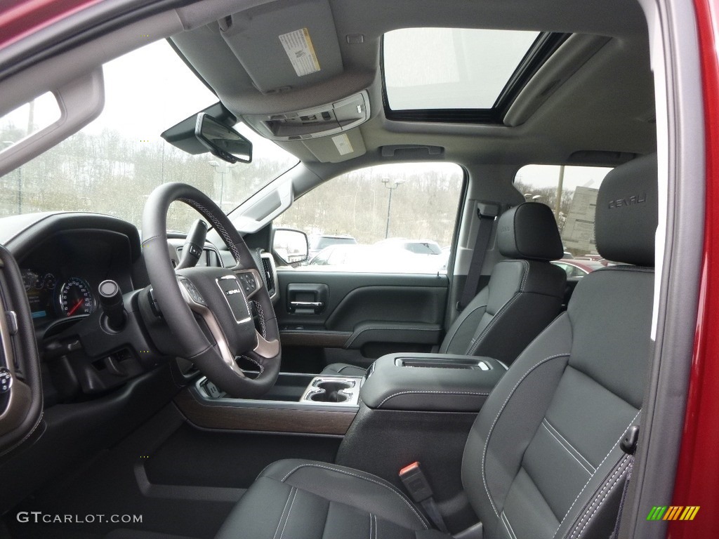 Jet Black Interior 2017 GMC Sierra 1500 Denali Crew Cab 4WD Photo #119314814
