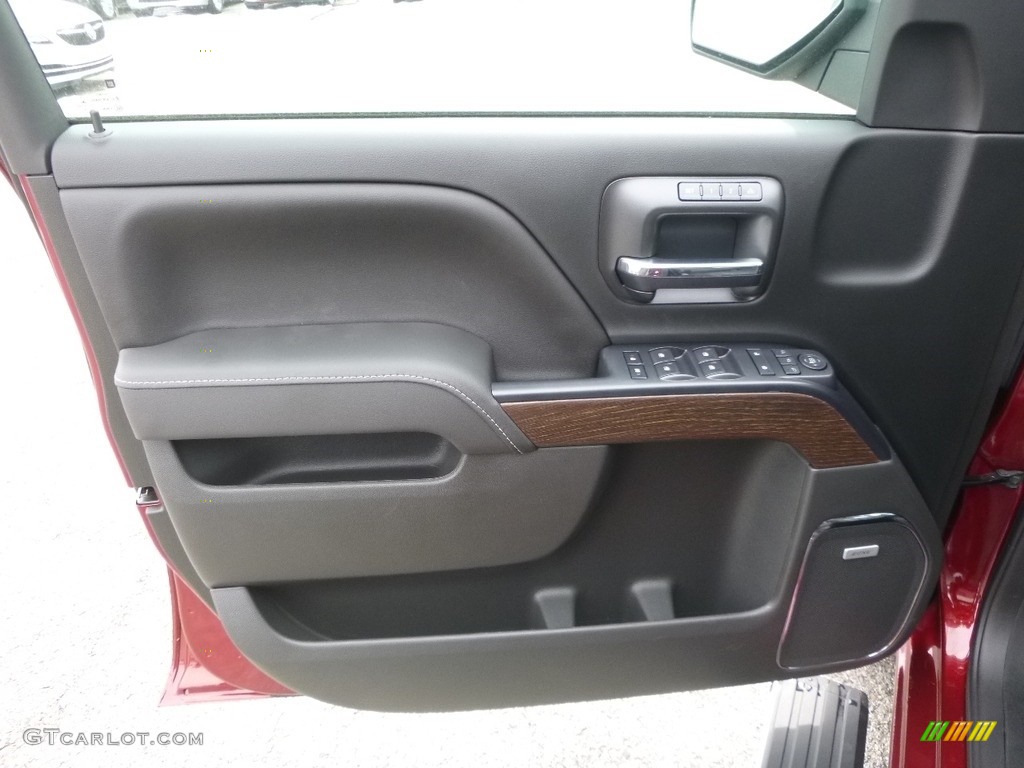 2017 GMC Sierra 1500 Denali Crew Cab 4WD Jet Black Door Panel Photo #119314871