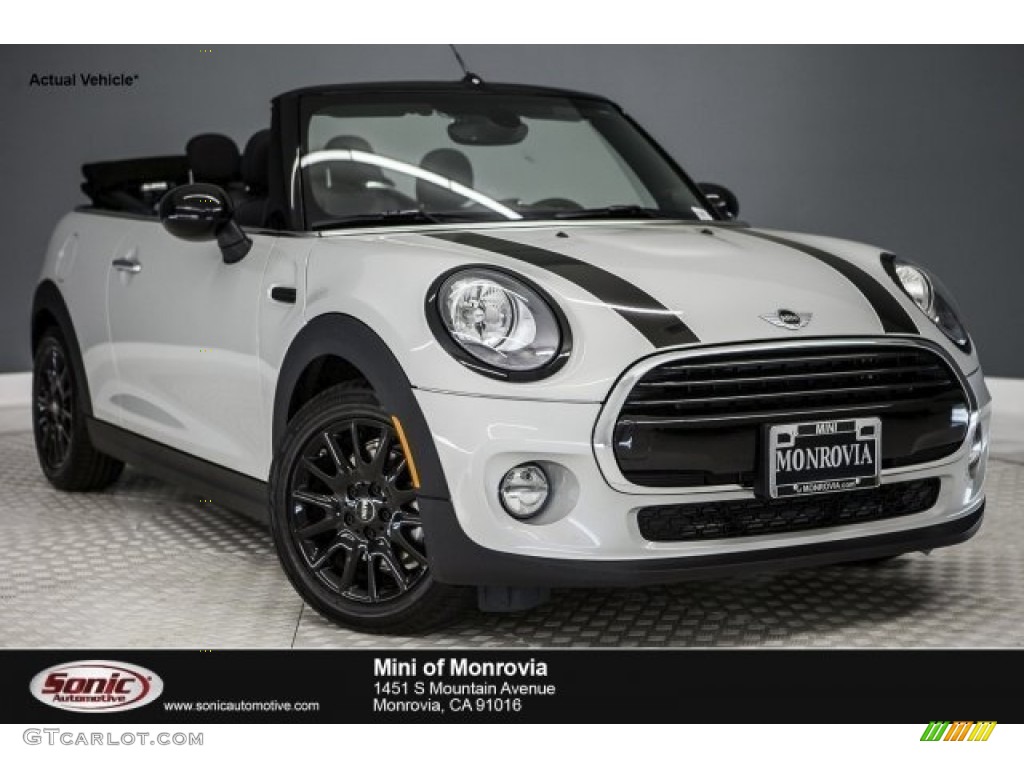 White Silver Metallic Mini Convertible