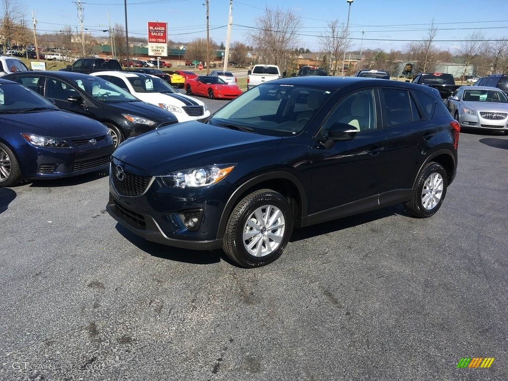 2015 CX-5 Touring - Deep Crystal Blue Mica / Sand photo #1