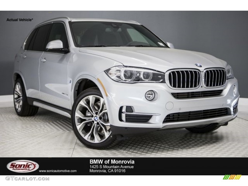 2017 X5 xDrive40e iPerformance - Glacier Silver Metallic / Black photo #1