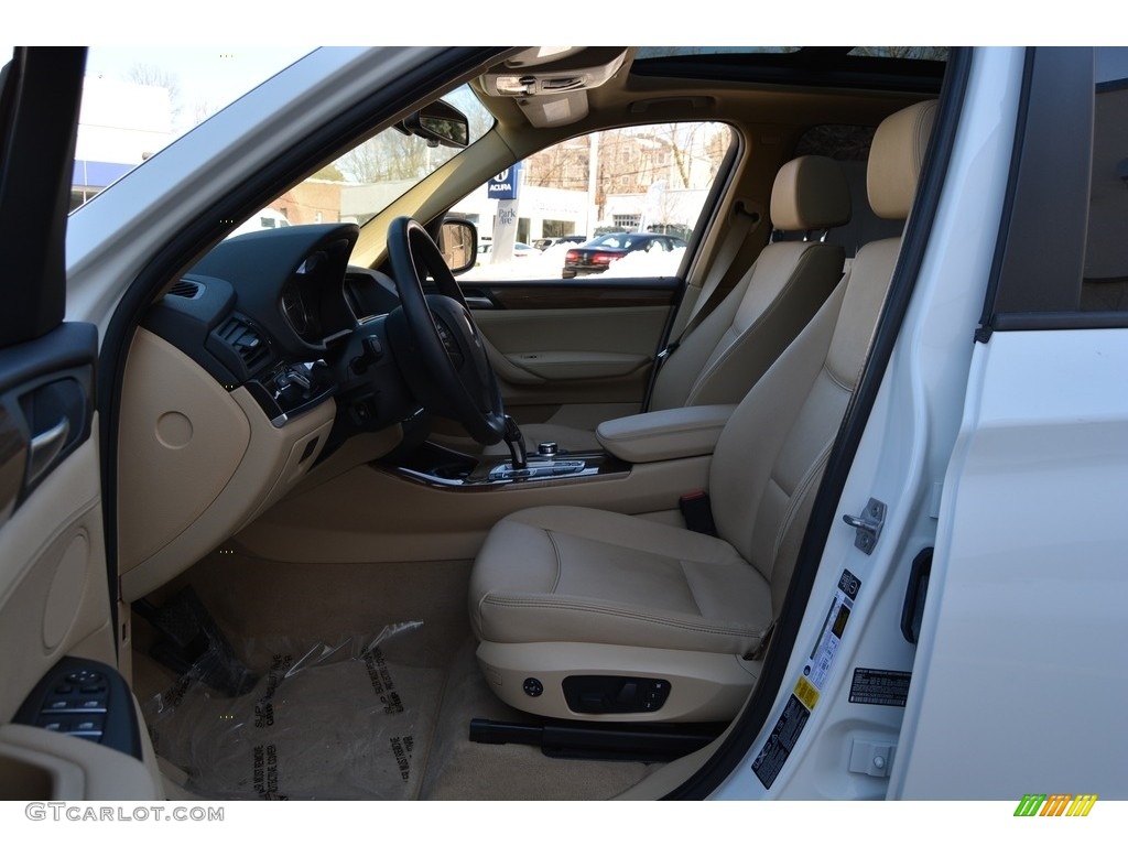 2014 X3 xDrive28i - Alpine White / Sand Beige photo #11
