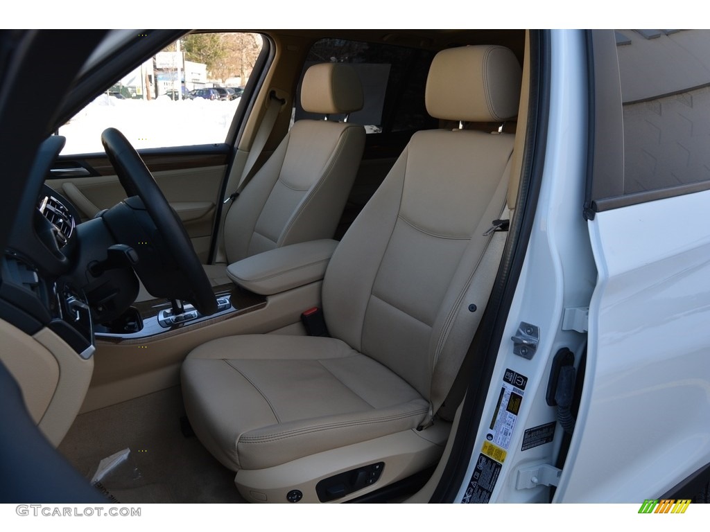 2014 X3 xDrive28i - Alpine White / Sand Beige photo #13