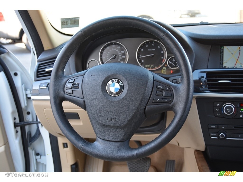 2014 X3 xDrive28i - Alpine White / Sand Beige photo #18