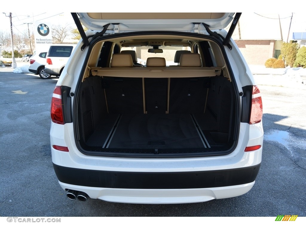 2014 X3 xDrive28i - Alpine White / Sand Beige photo #22