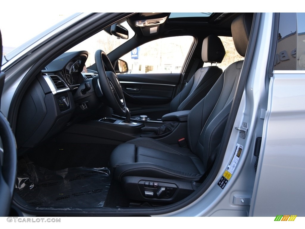 2017 3 Series 330i xDrive Sedan - Glacier Silver Metallic / Black photo #11
