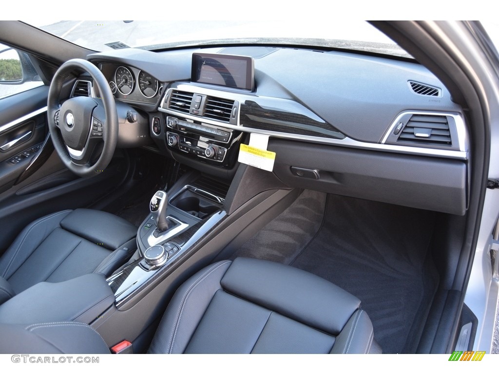 2017 3 Series 330i xDrive Sedan - Glacier Silver Metallic / Black photo #27