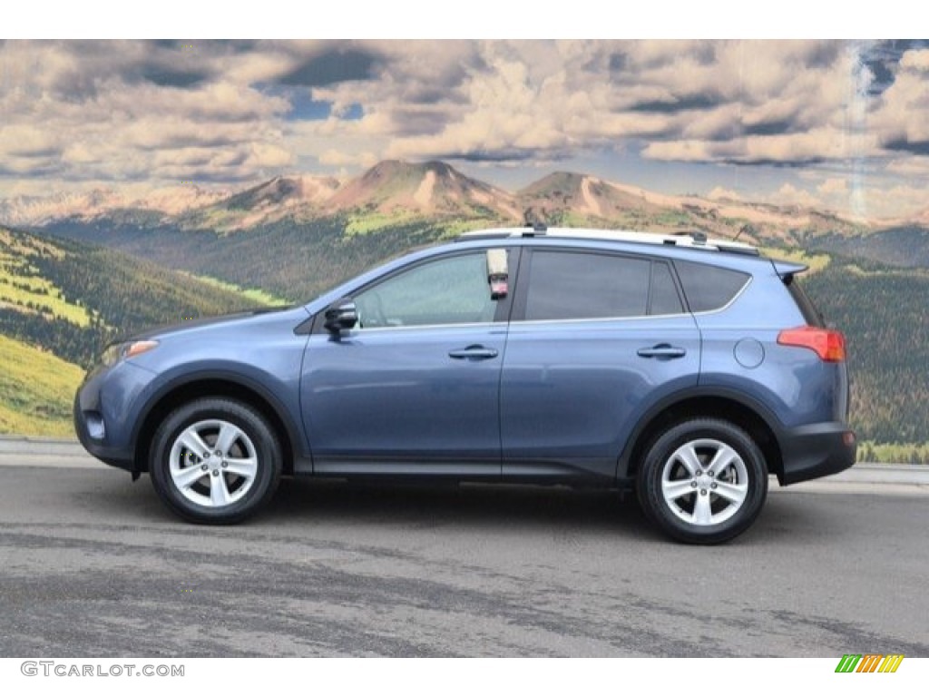 2014 RAV4 XLE AWD - Shoreline Blue Pearl / Black photo #6